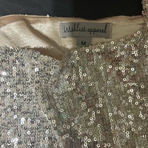 Sequin halter top